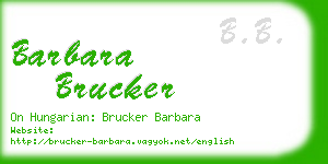 barbara brucker business card